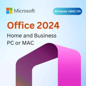 MS Office 2024 Home and Business PC/MAC Retail Key